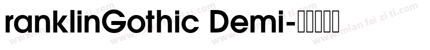ranklinGothic Demi字体转换